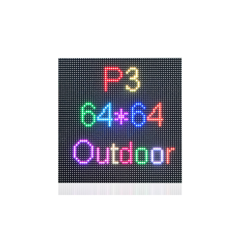 P3 outdoor full color LED display module 192*192mm